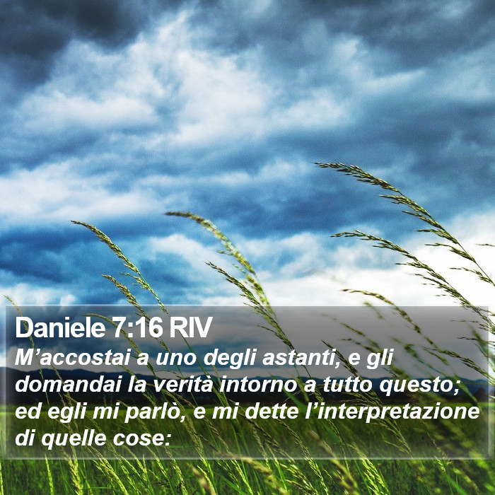 Daniele 7:16 RIV Bible Study