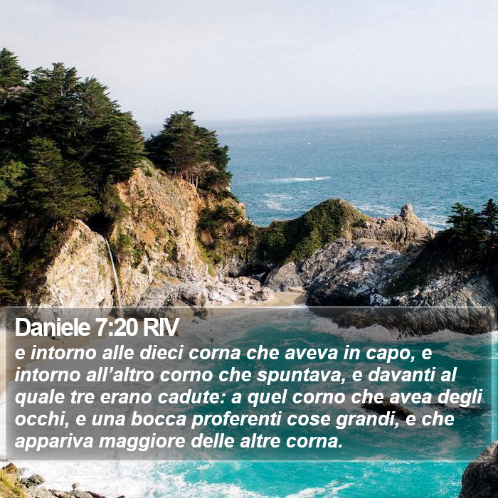 Daniele 7:20 RIV Bible Study