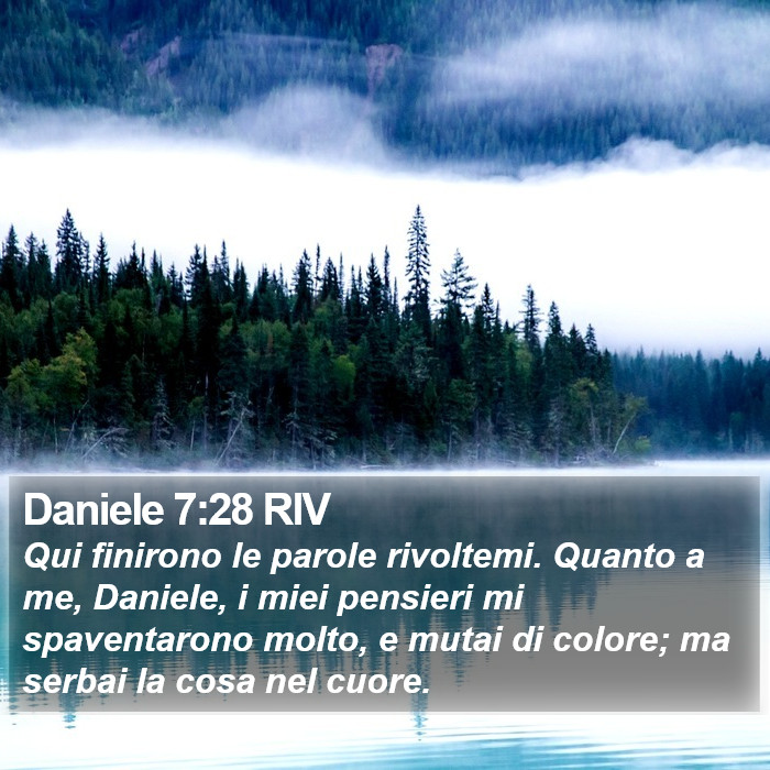 Daniele 7:28 RIV Bible Study