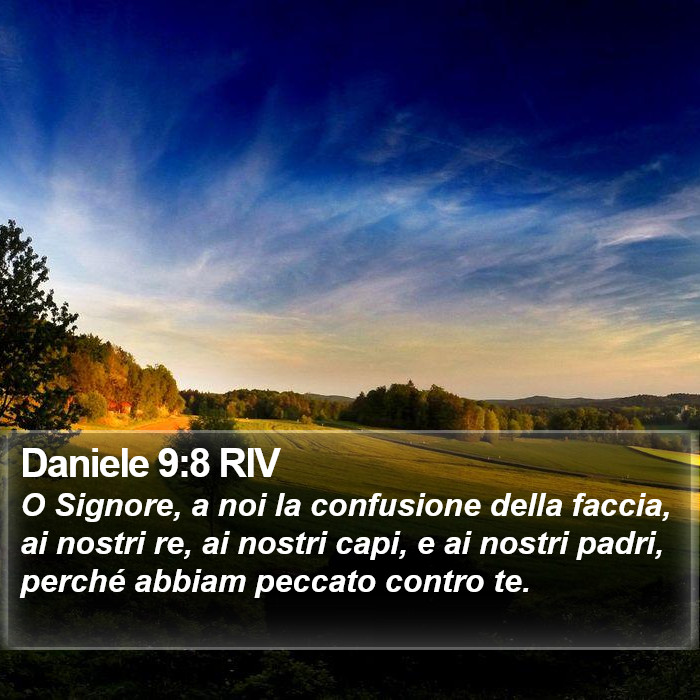 Daniele 9:8 RIV Bible Study