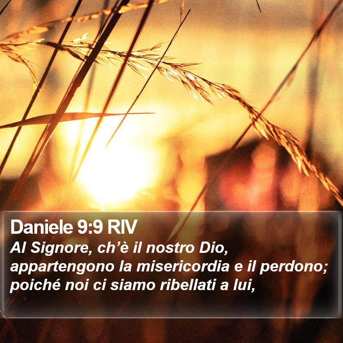 Daniele 9:9 RIV Bible Study