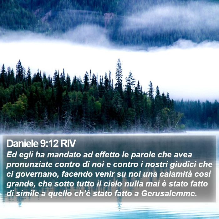 Daniele 9:12 RIV Bible Study