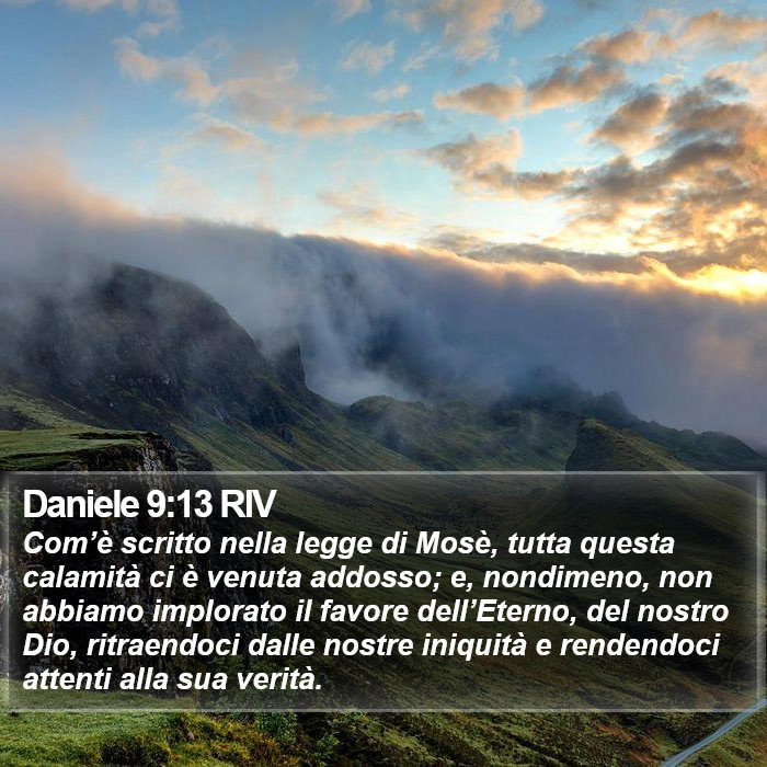 Daniele 9:13 RIV Bible Study