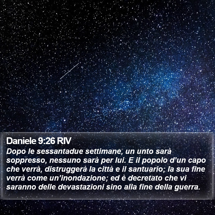 Daniele 9:26 RIV Bible Study