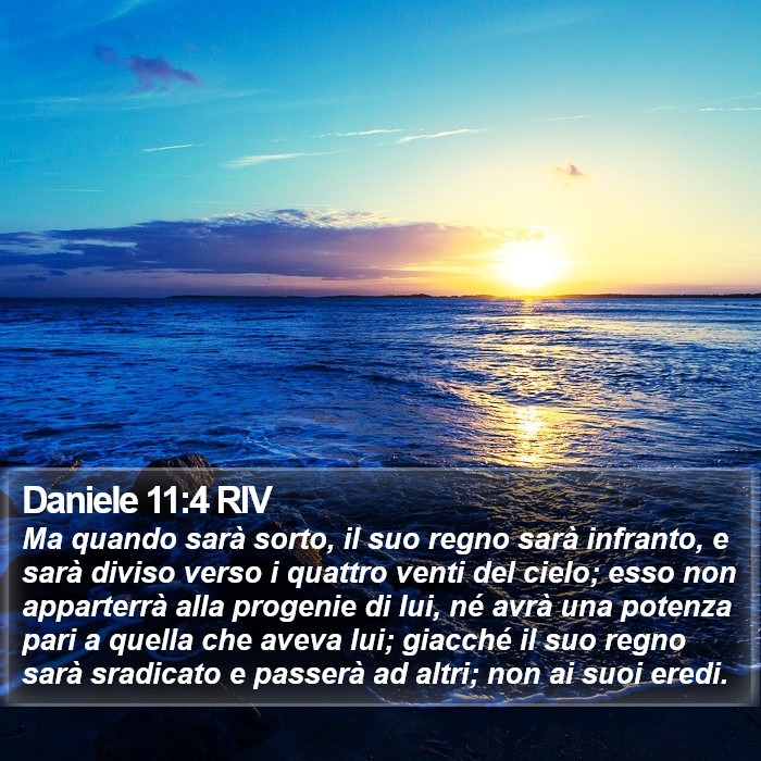 Daniele 11:4 RIV Bible Study