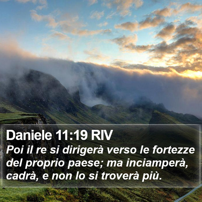Daniele 11:19 RIV Bible Study