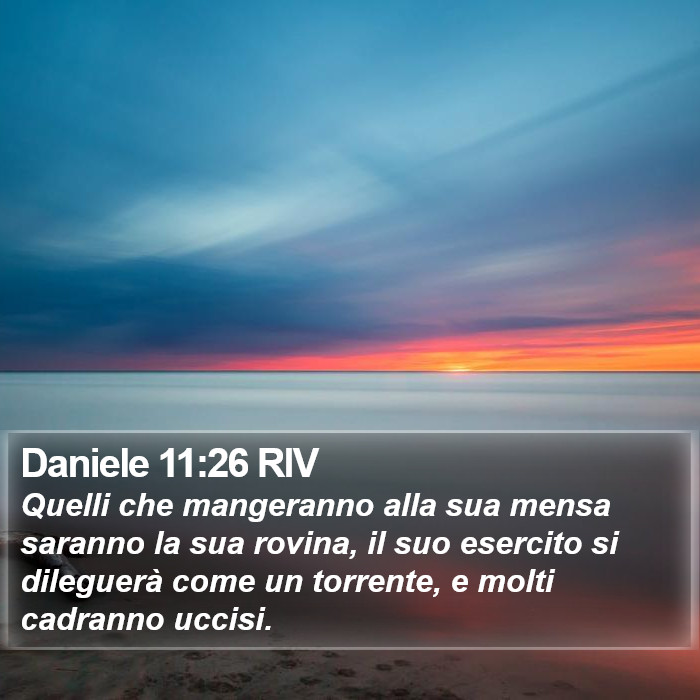 Daniele 11:26 RIV Bible Study