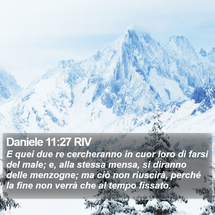 Daniele 11:27 RIV Bible Study