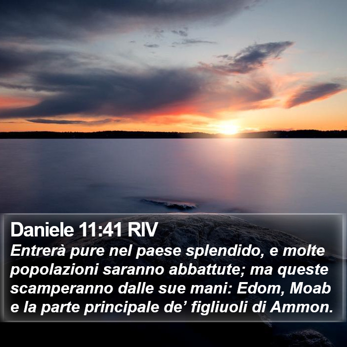 Daniele 11:41 RIV Bible Study