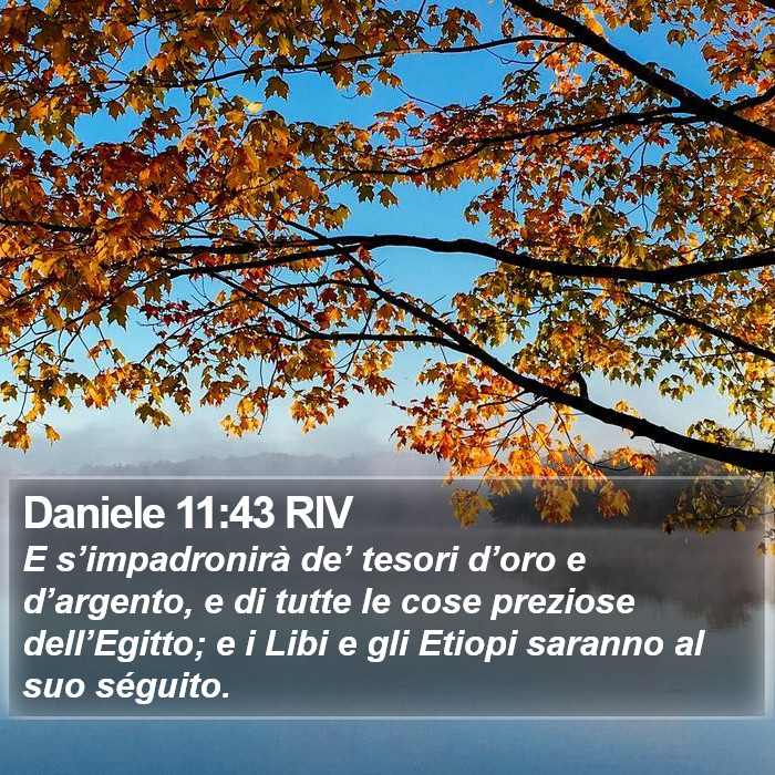 Daniele 11:43 RIV Bible Study