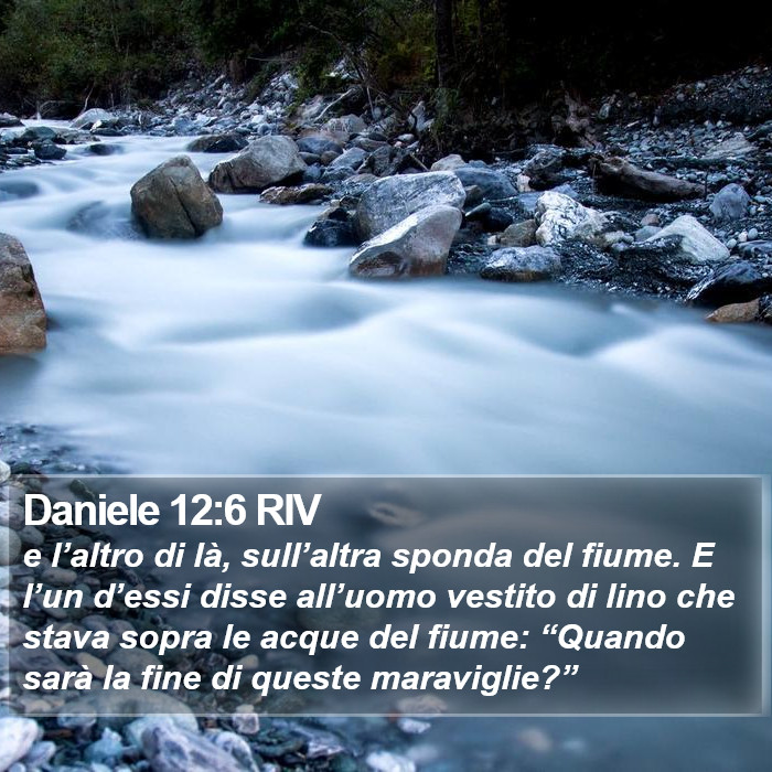 Daniele 12:6 RIV Bible Study