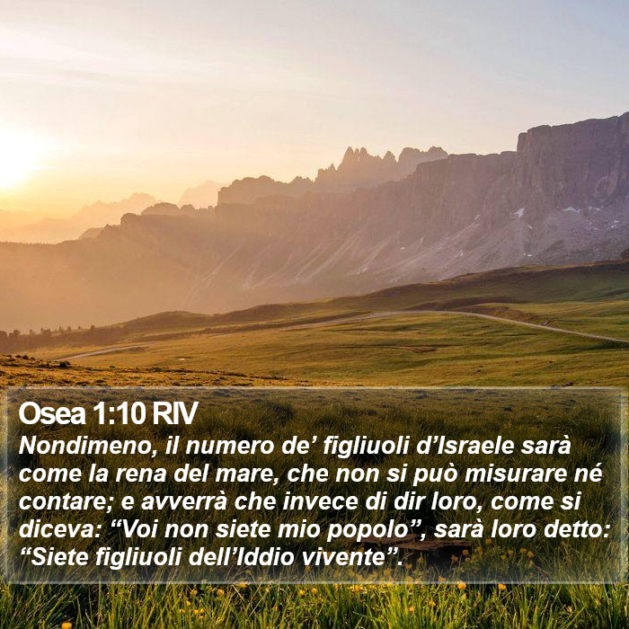 Osea 1:10 RIV Bible Study