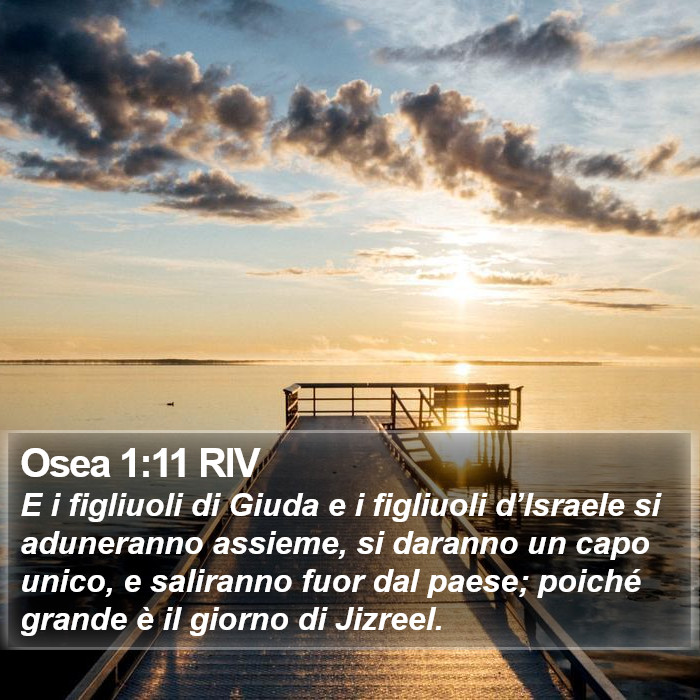 Osea 1:11 RIV Bible Study