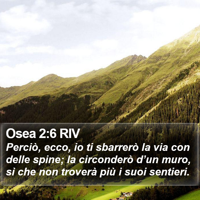 Osea 2:6 RIV Bible Study