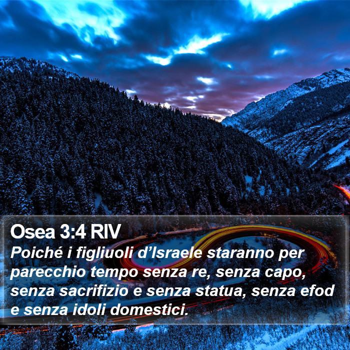 Osea 3:4 RIV Bible Study
