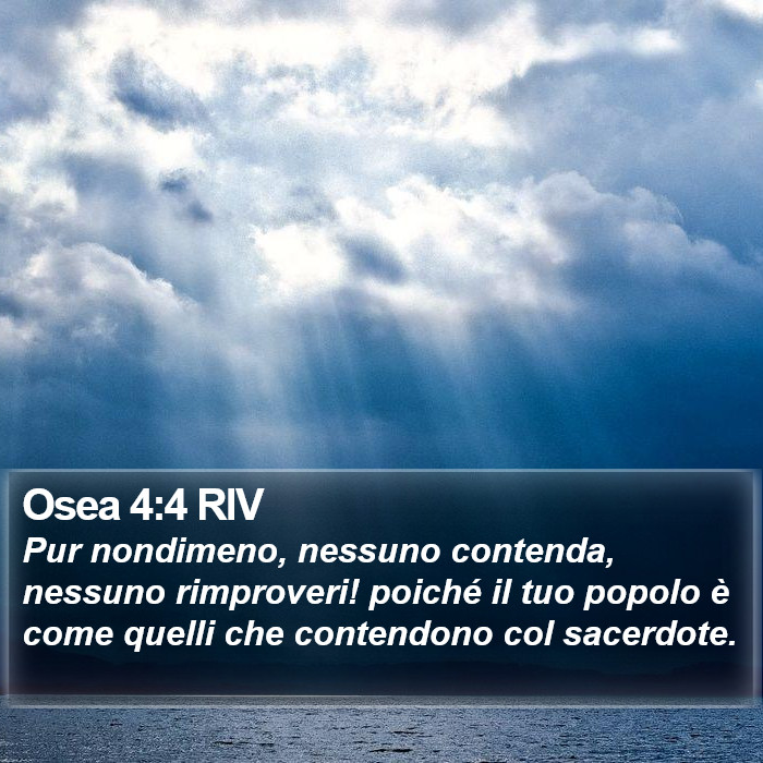 Osea 4:4 RIV Bible Study
