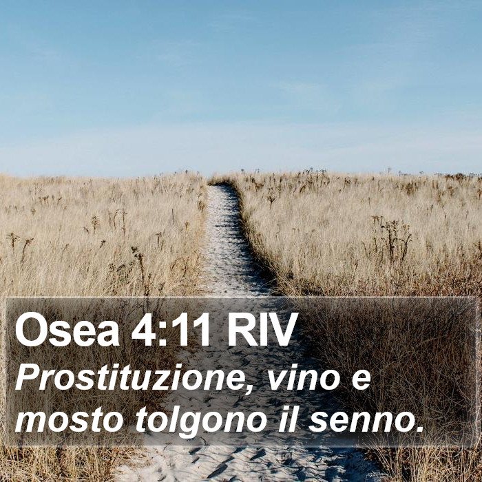 Osea 4:11 RIV Bible Study