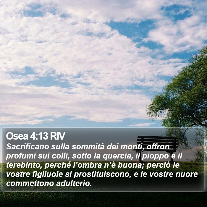 Osea 4:13 RIV Bible Study