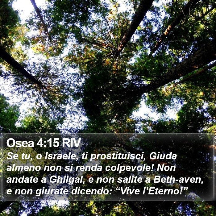 Osea 4:15 RIV Bible Study