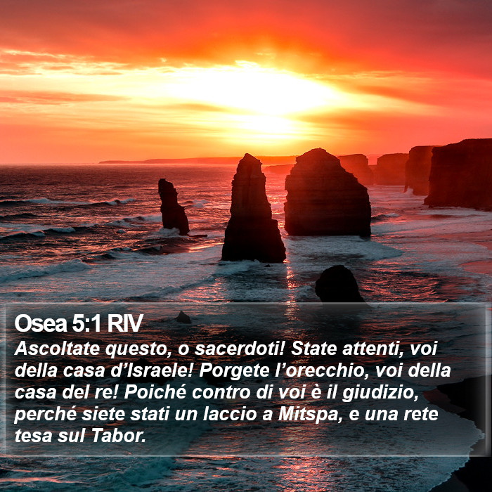 Osea 5:1 RIV Bible Study
