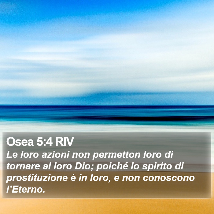 Osea 5:4 RIV Bible Study