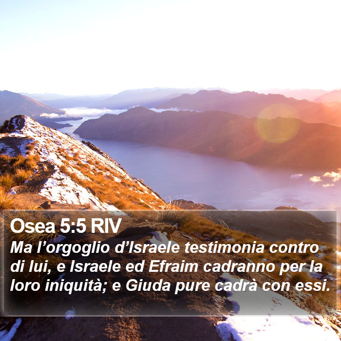 Osea 5:5 RIV Bible Study