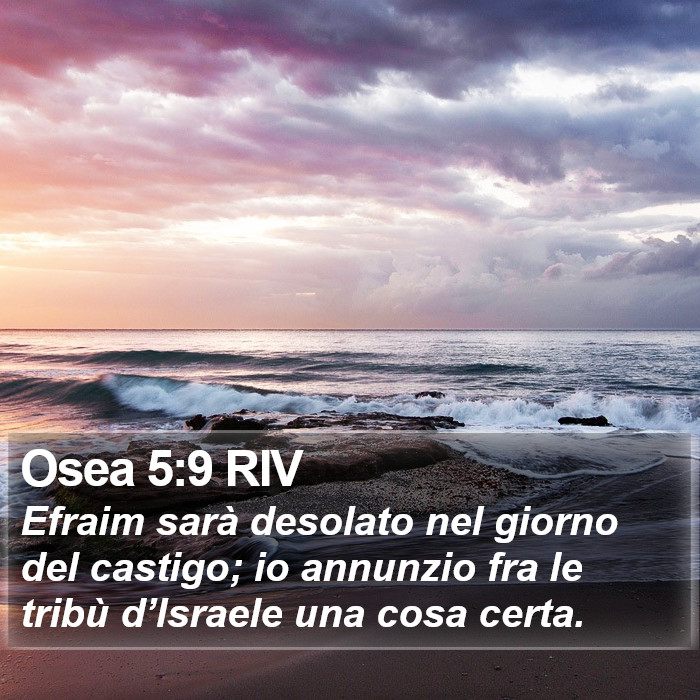 Osea 5:9 RIV Bible Study