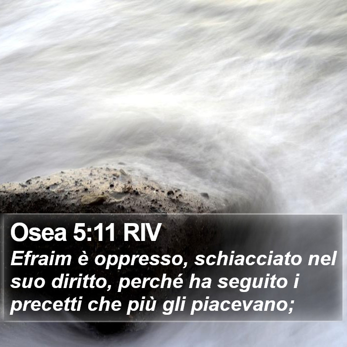 Osea 5:11 RIV Bible Study