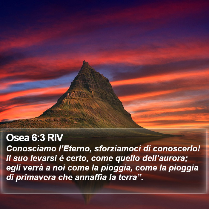 Osea 6:3 RIV Bible Study