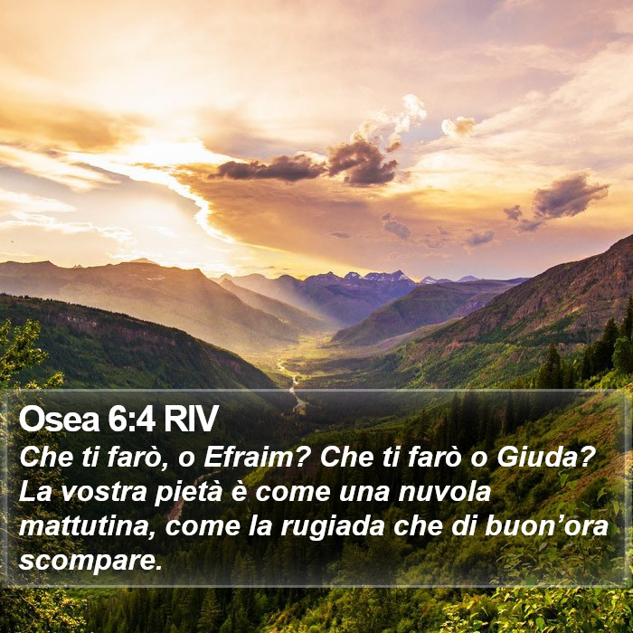 Osea 6:4 RIV Bible Study