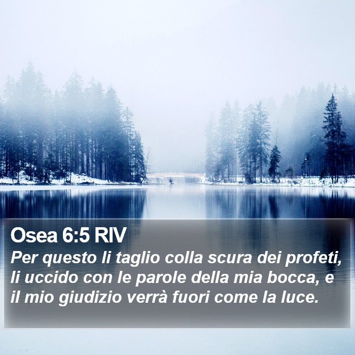 Osea 6:5 RIV Bible Study