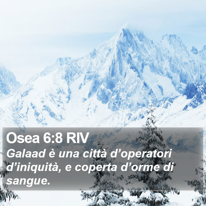 Osea 6:8 RIV Bible Study