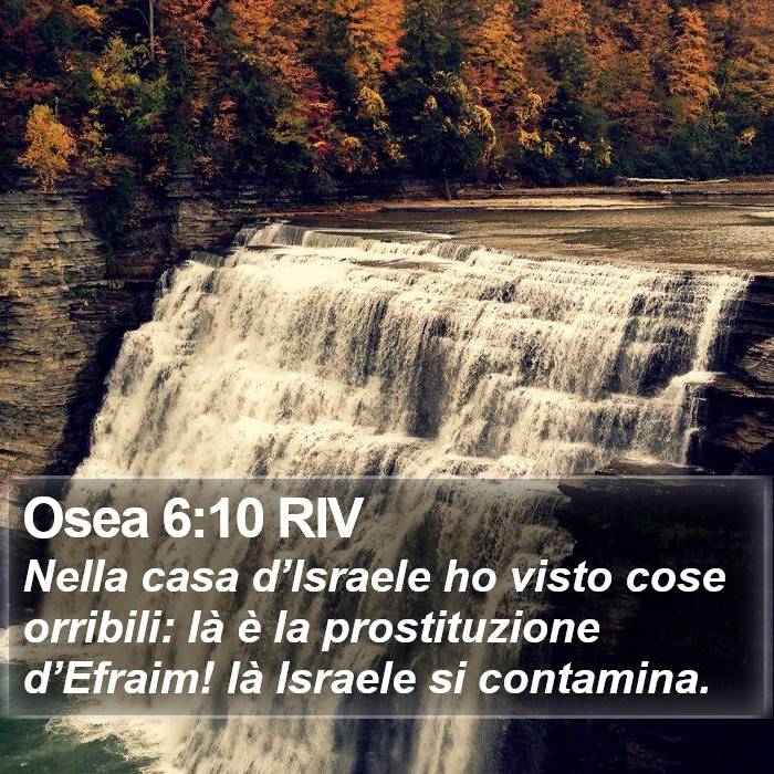 Osea 6:10 RIV Bible Study