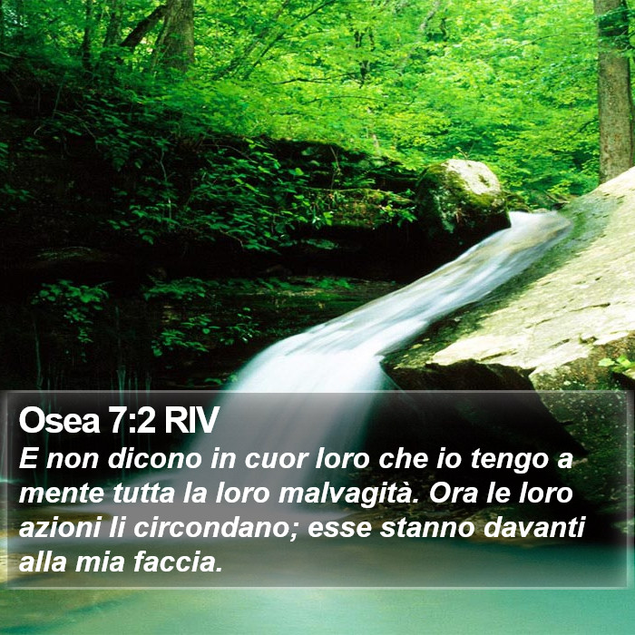 Osea 7:2 RIV Bible Study