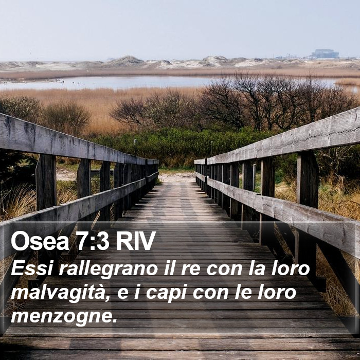 Osea 7:3 RIV Bible Study