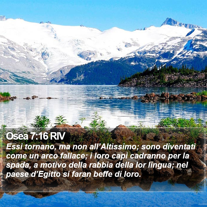Osea 7:16 RIV Bible Study