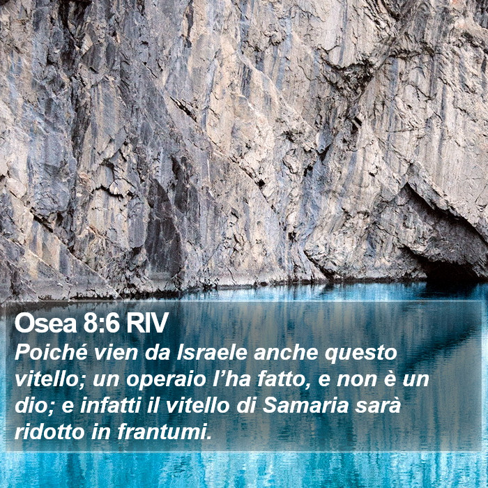 Osea 8:6 RIV Bible Study