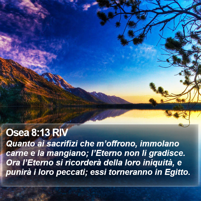 Osea 8:13 RIV Bible Study