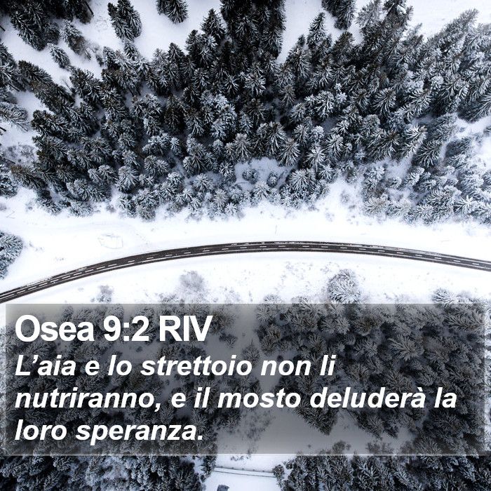 Osea 9:2 RIV Bible Study