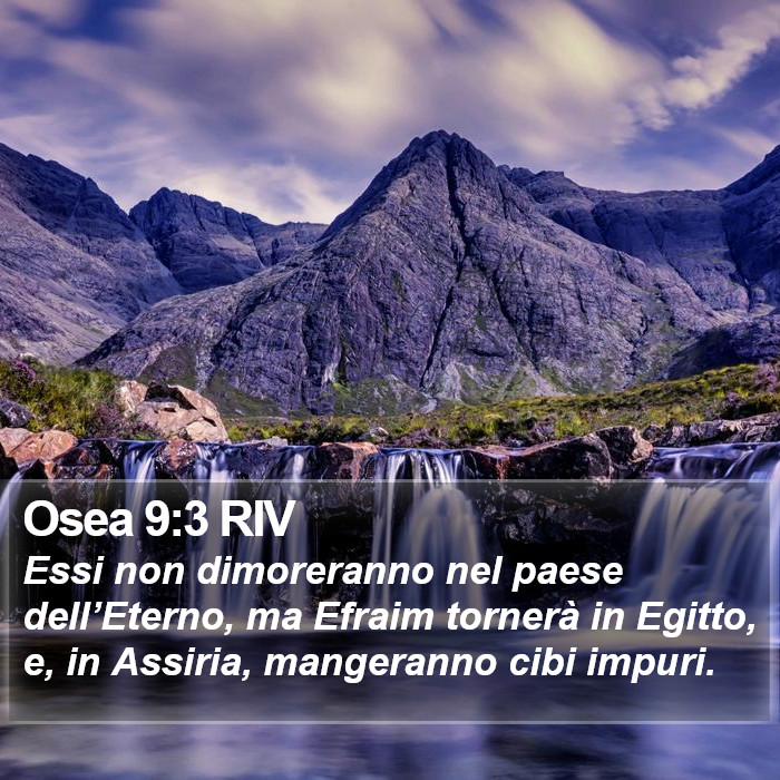 Osea 9:3 RIV Bible Study