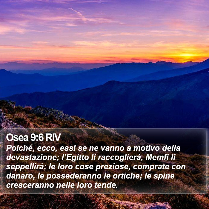 Osea 9:6 RIV Bible Study