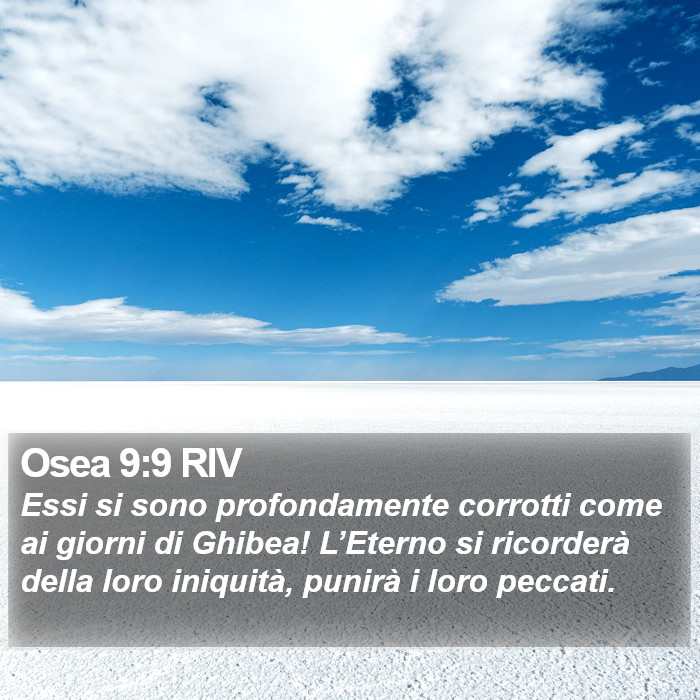 Osea 9:9 RIV Bible Study