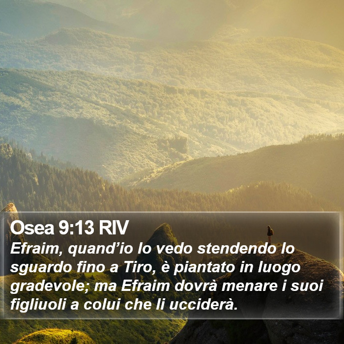 Osea 9:13 RIV Bible Study
