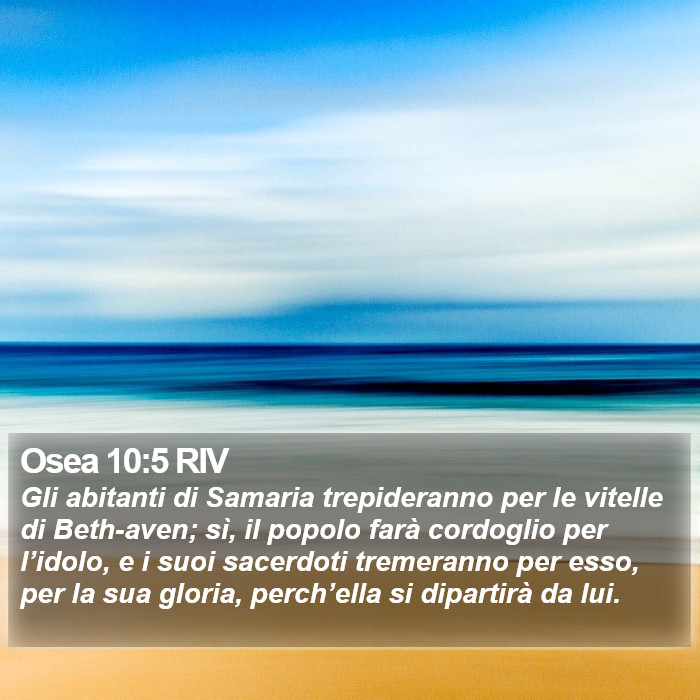 Osea 10:5 RIV Bible Study