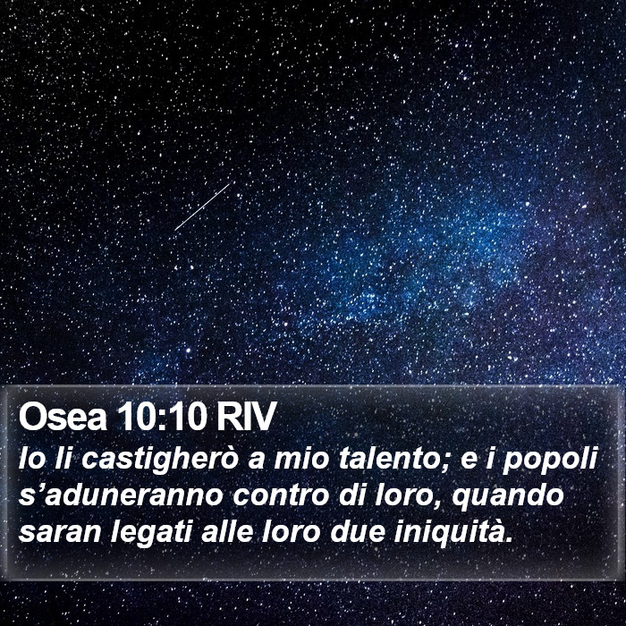Osea 10:10 RIV Bible Study