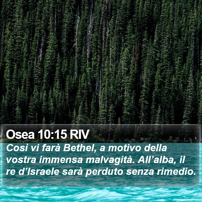 Osea 10:15 RIV Bible Study