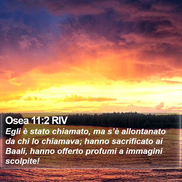 Osea 11:2 RIV Bible Study