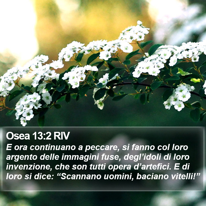 Osea 13:2 RIV Bible Study