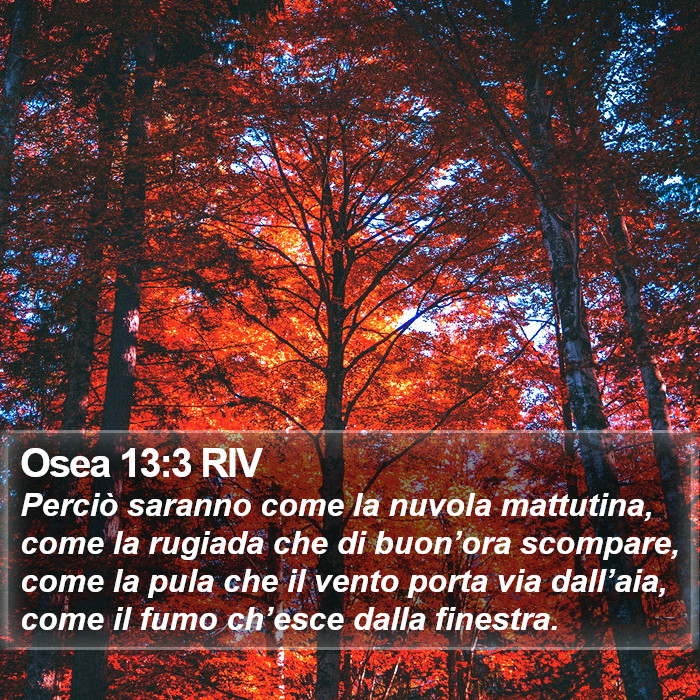 Osea 13:3 RIV Bible Study