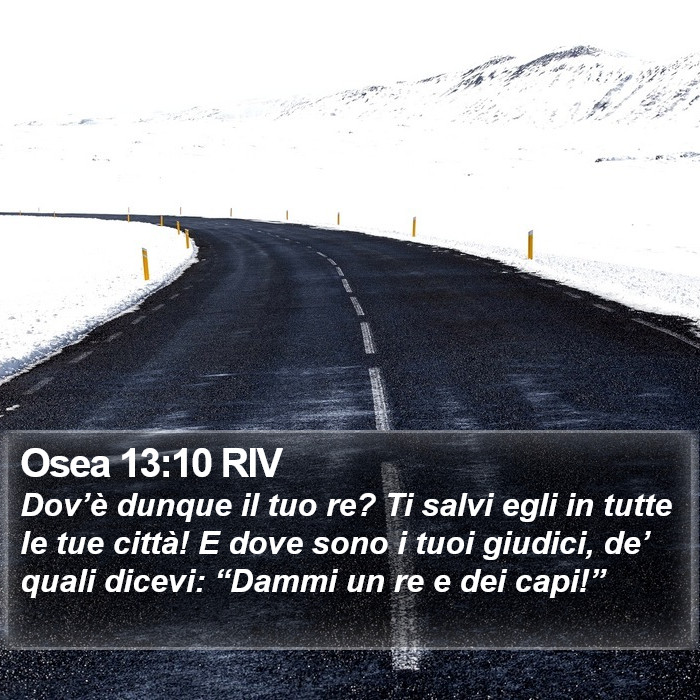 Osea 13:10 RIV Bible Study